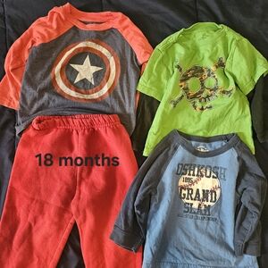 Boys' Graphic Tees and Pants Set